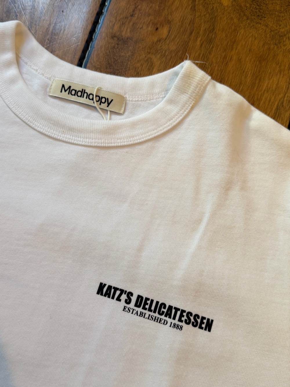 Madhappy x Katz's Delicatessen Heavy Jersey T-Shirt - Picture 10 of 12